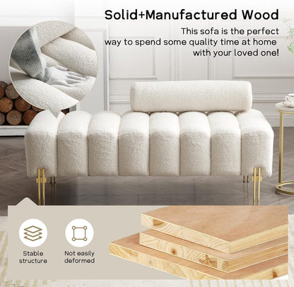 53.2" Loveseat Sofa Couch with Adjustable Backrest, Accent Sofa7
