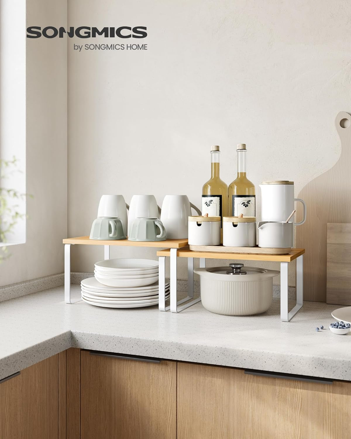 songmics-cabinet-organizer-shelf-set-of-4-spice-rack-kitchen-storage-kitchen-storage-spice-rack-steel-and-bamboo-white-and-yellow-bystro-collection-ukcs010n01