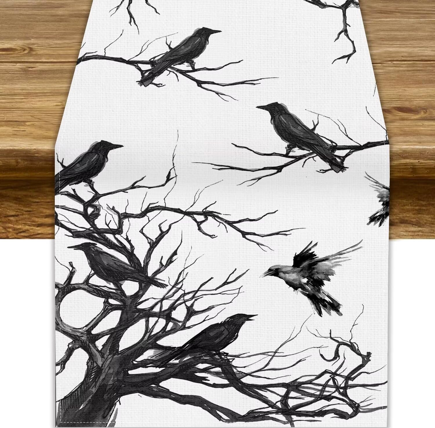 silhouette-tree-crows-halloween-table-runner-branches-fall-kitchen-dining-table-decoration-for-outdoor-home-party-for-living-room-holiday-dinner-home-13x90in