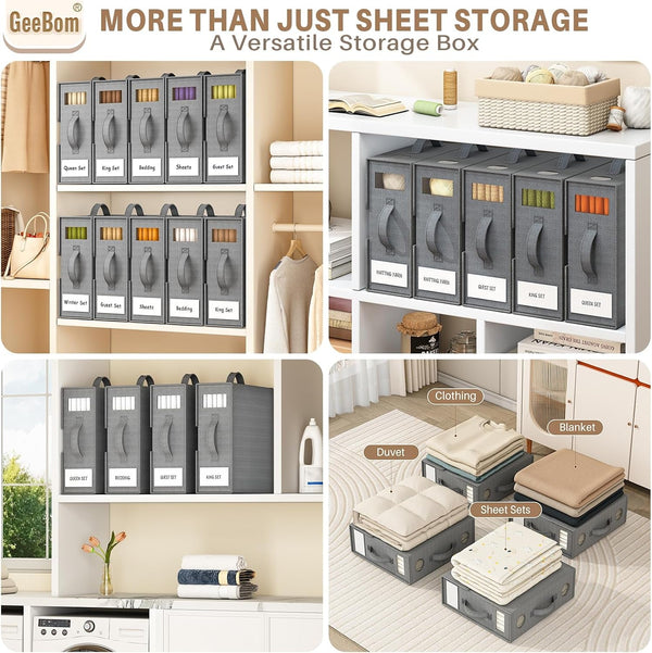 6 Pack Sheet Organizers and Storage, Thickened & Durable Sheet Organizer4