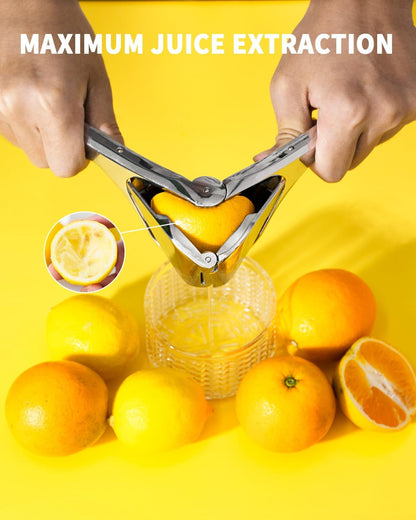 Lemon Squeezer, Stainless Steel Lemon Juicer, Manual Juicer | Manual Juicer for Lemon Citrus Lime Orange, Handheld Citrus Squeezer, Heavy Duty, Exprimidor De Limones2