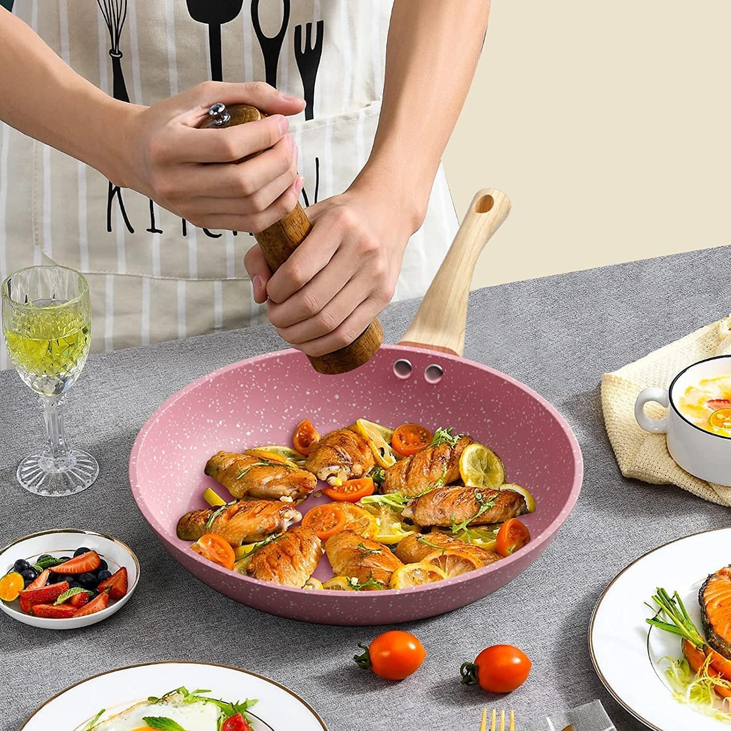 8-inch-pink-nonstick-frying-pan-small-egg-pan-skillet-even-heating-all-stove-compatible-pfoa-pfos-free-granite-stone-cookware-skillet-healthy-and-non-toxic