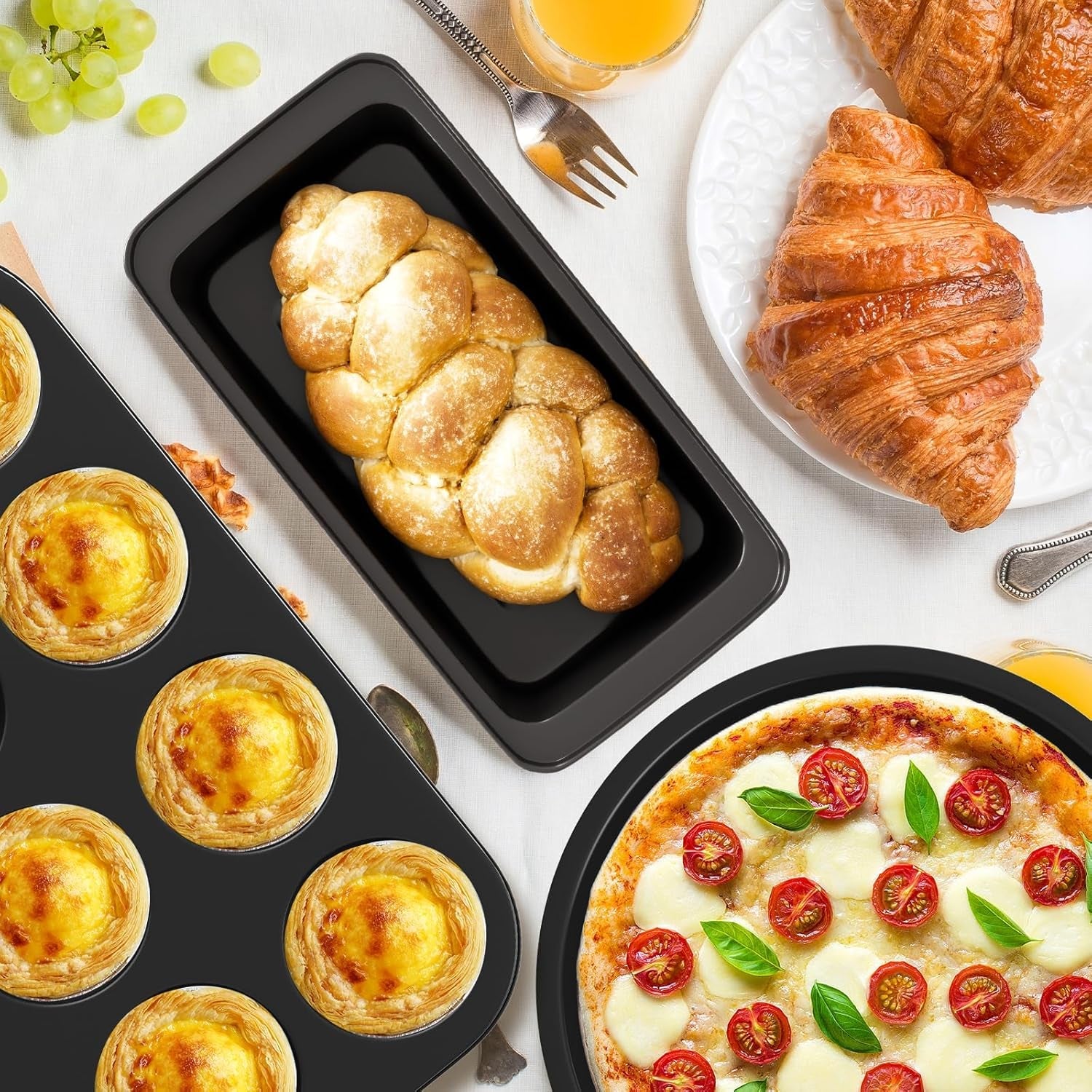baking-pans-set-5-piece-nonstick-bakeware-sets-black-kitchen-cookware-sets-baking-supplies-with-round-square-cake-pan-muffin-loaf-roast-pan-baking-sheets-for-oven-black