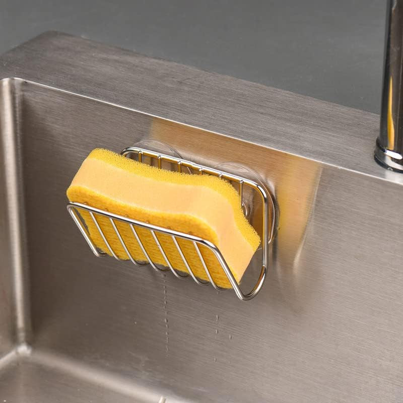 sponge-holder-for-kitchen-sink-stainless-steel-suction-cup-sponge-caddy-silver
