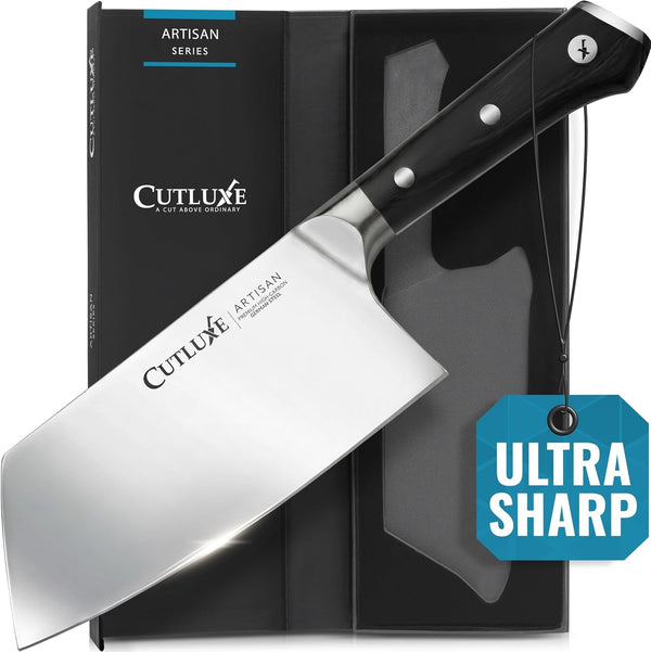 Meat Cleaver Knife, 7" Heavy Cleaver Butcher Knife – German Steel1