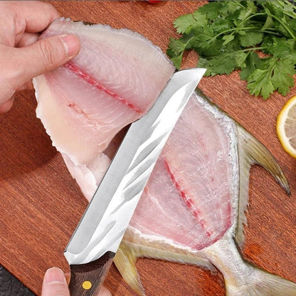 Meat Cleaver,Cleaver Knife Butcher Knife Utility Boning Knife 5Cr15Mov Stainless Steel Outdoor Tool Chef Knife Meat Cleaver Sharp Slicing Knife (Color : Knife), LAMAJIGA58446