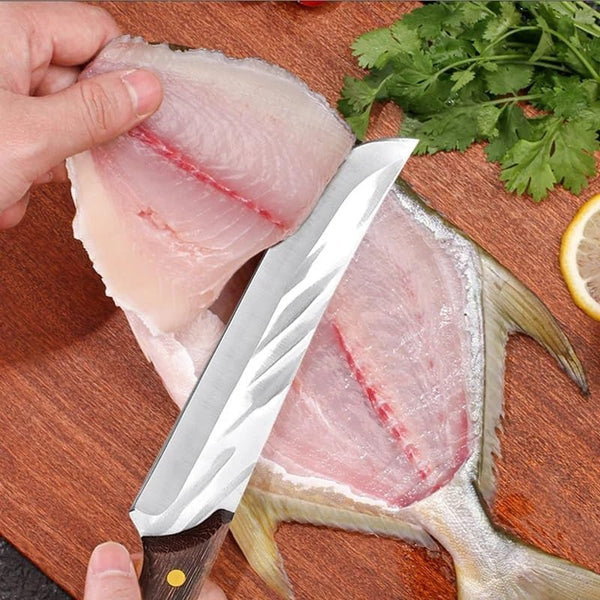 Meat Cleaver,Cleaver Knife Butcher Knife Utility Boning Knife 5Cr15Mov Stainless Steel Outdoor Tool Chef Knife Meat Cleaver Sharp Slicing Knife (Color : Knife), LAMAJIGA58446