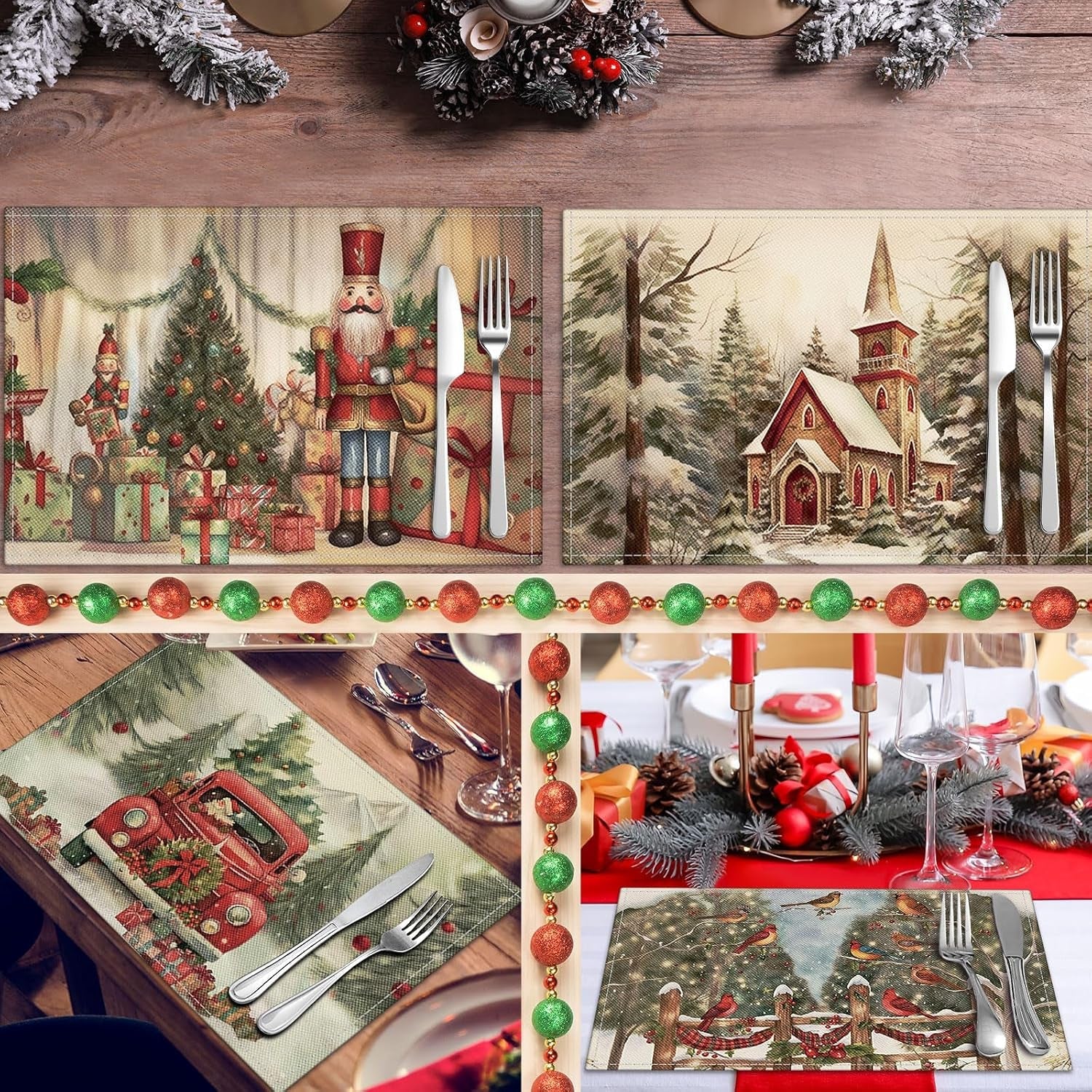 6-pcs-christmas-placemats-nutcracker-12-x-18-inch-washable