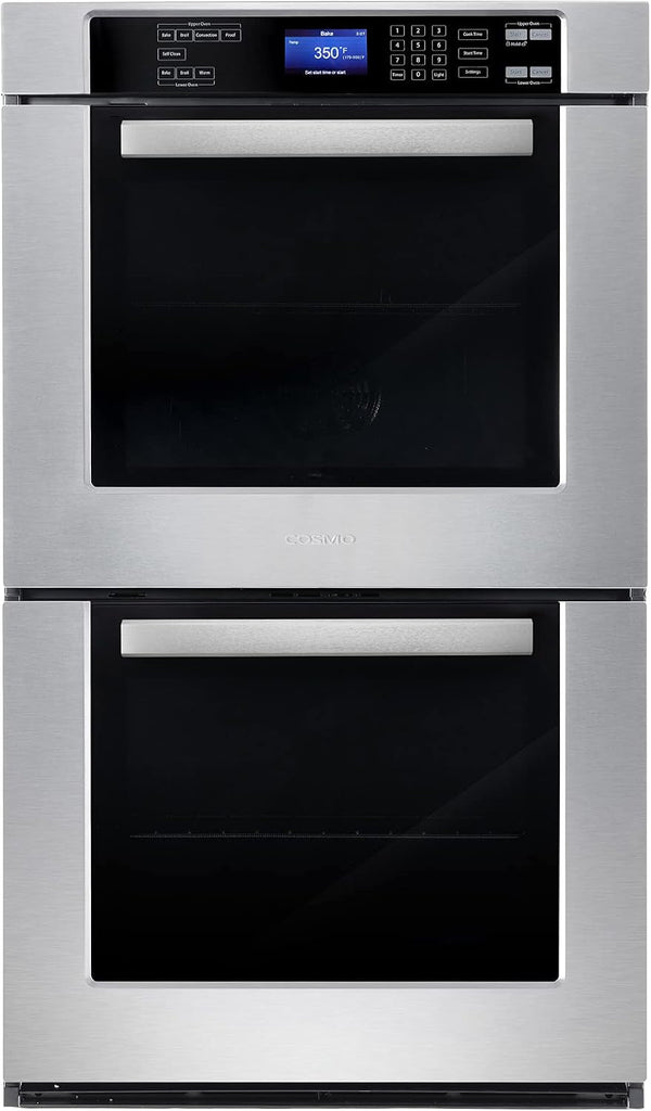 30 In. Haven Coll Double Electric Wall Oven, True Convection, Stainless |  COS-30EDWC Blue Porcelain, Self Clean Function, 7 Oven Functions, Digital Display, Interior Lighting1
