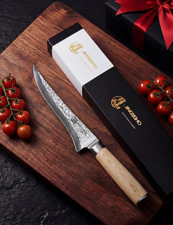 Fillet Knife for Fish and Meat, VG-10 Damascus High Carbon Steel8