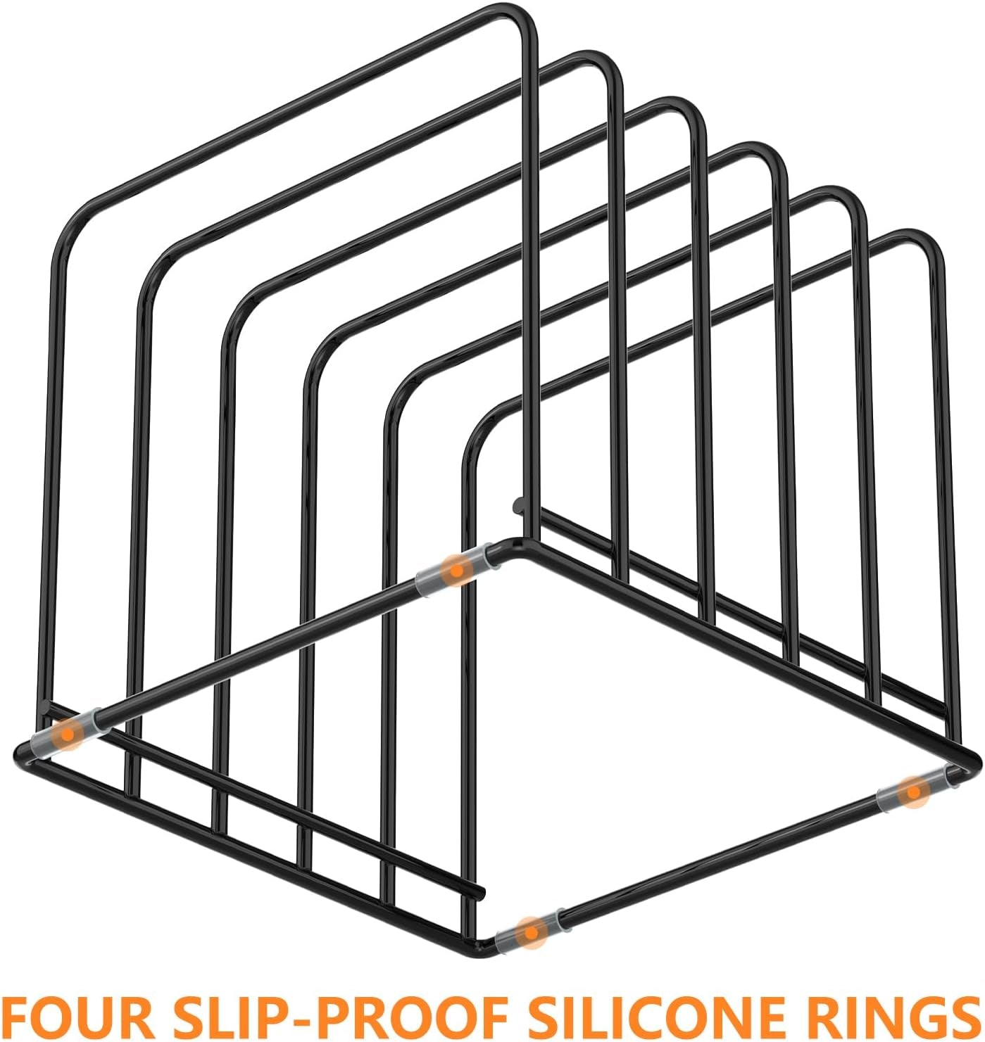 kitchen-cabinet-organizer-steel-cookware-holder-divided-holder-with-5-slots-for-skillets-baking-tray-and-chopping-board-rack-baking-pan-holder-storage-1-pc