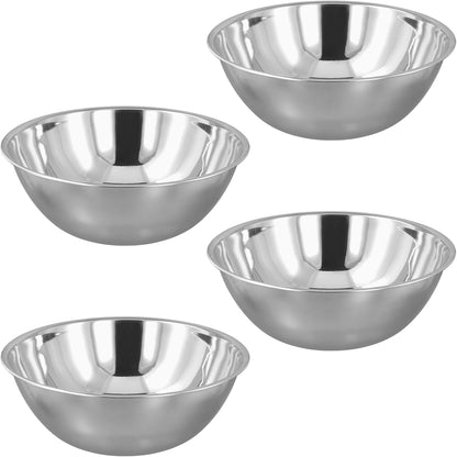 4 PCS 8 Quart Stainless Steel Mixing Bowls, 13.3 X 7.4 X 4.7 Inch Metal Mixing Bowls for Food Home Kitchen1