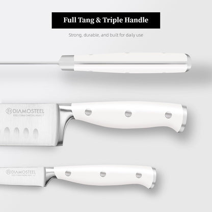 White Knife Set, 3-Piece Knives Set for Kitchen with Elegant Box6