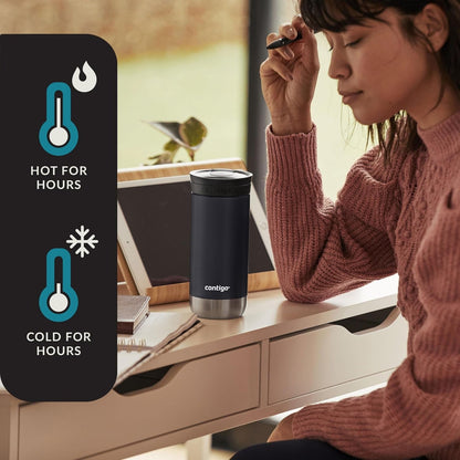 Contigo Hurontravel Mug Screw Cap Stainless Steel Drinking Cup3
