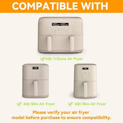 200Pcs Air Fryer Liners Parchment Paper for Bella 4Qt Slim Air Fryer | Non-Stick Unbleached Airfryer Liner Sheets Disposable for Bella Air Fryer Accessories 4Qt/ Bella 6Qt Slim Air Fryer3