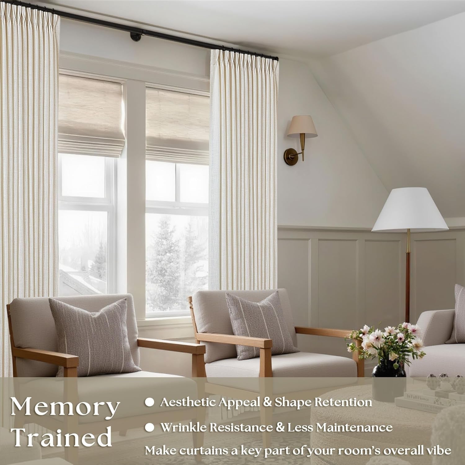 natural-pinch-pleated-linen-semi-sheer-84-inch-curtains-2-panels-pinch-pleat-hooks-rings-back-tab-cream-ivory-birch-boho-neutral-textured-linen-window-curtain-for-living-room-bedroom