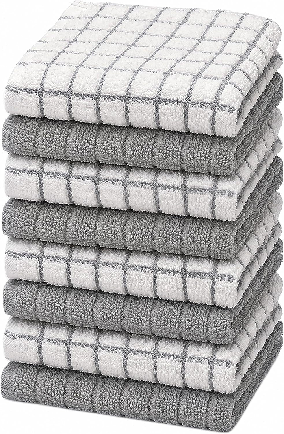 bumble-dish-cloths-8-pack-100-cotton-kitchen-towels-12x12-gray-405-gsm-soft-highly-absorbent-durable-dish-towels-for-kitchen