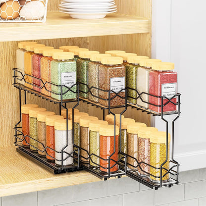 Pull Out Spice Rack Organizer for Cabinet,2.1 Wx10.5 Dx8 H,3 Pack1