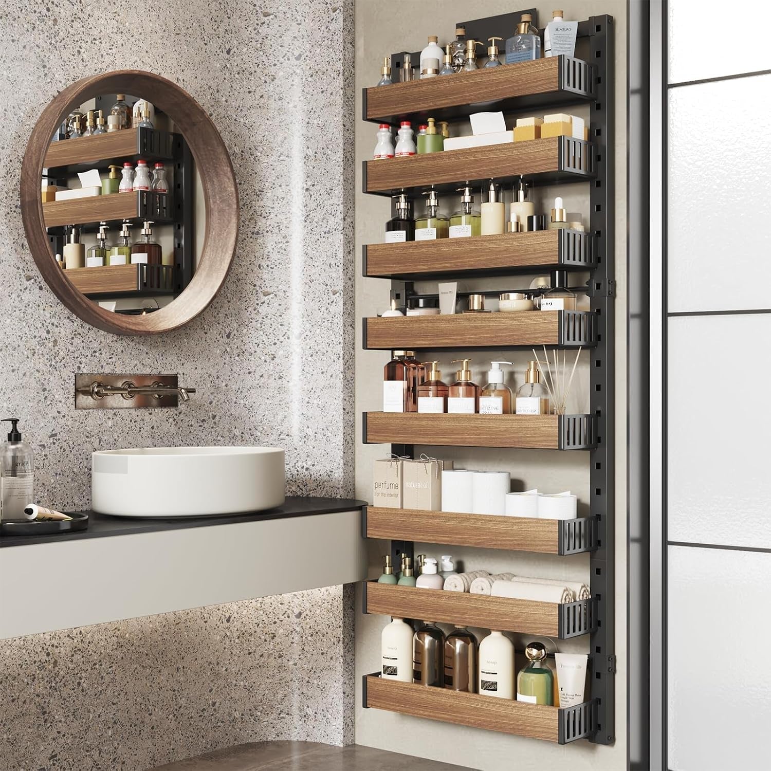 8-tier-over-the-door-pantry-organizer-with-adjustable-wooden-baskets-heavy-duty-2-in-1-wall-mounted-hanging-spice-rack-for-kitchen-cabinet-and-closet-organization