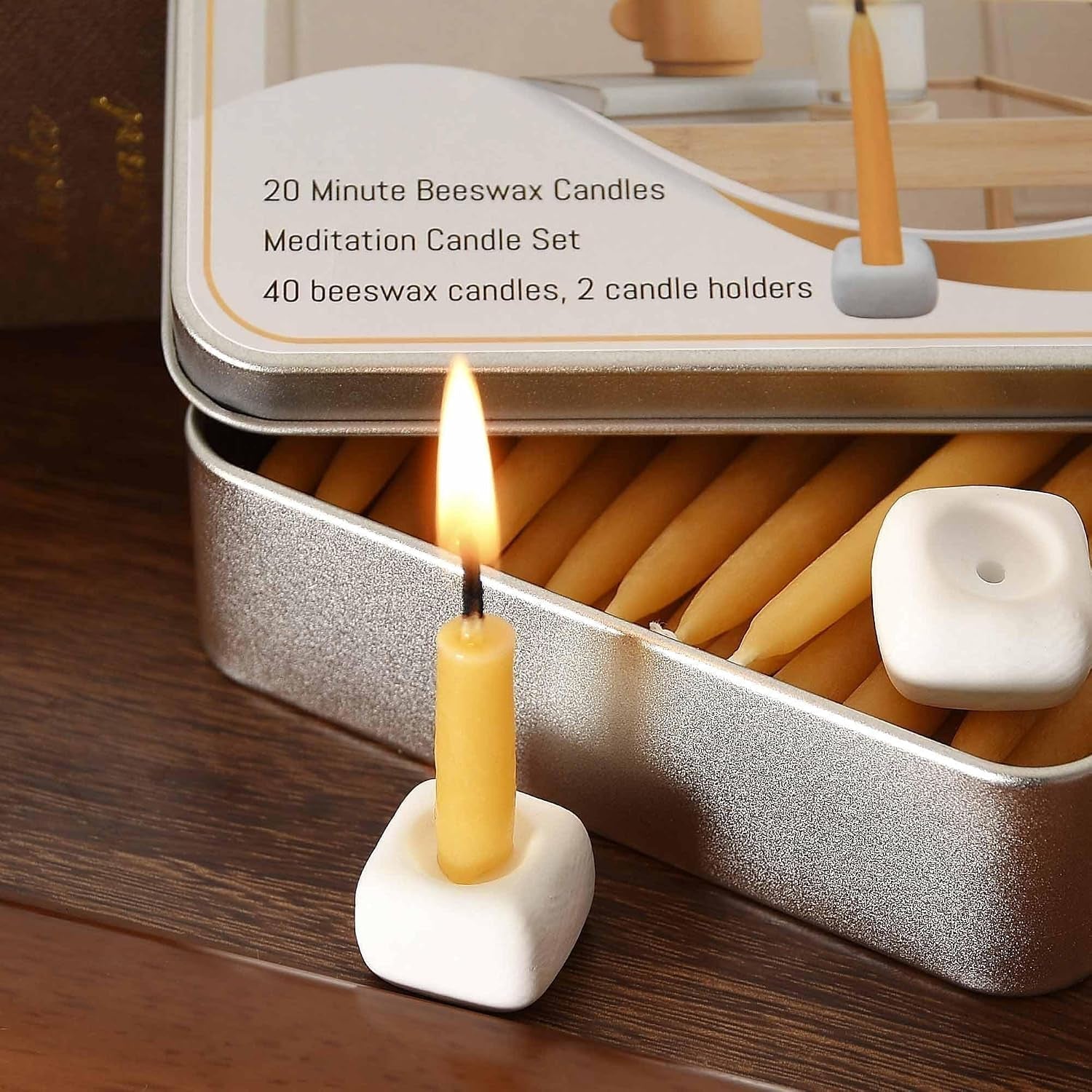 20-minute-mini-candles-set-2-6-inch-small-bees-wax-taper-meditation-candles-40pcs-candles-smokeless-dripless-for-home-womens-gifts-yogas-yellow