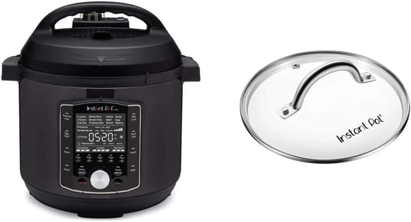 Pro 10-In-1 Pressure Cooker (8QT, 0) and Tempered Glass Lid (10.2-In, 8-Qt)1