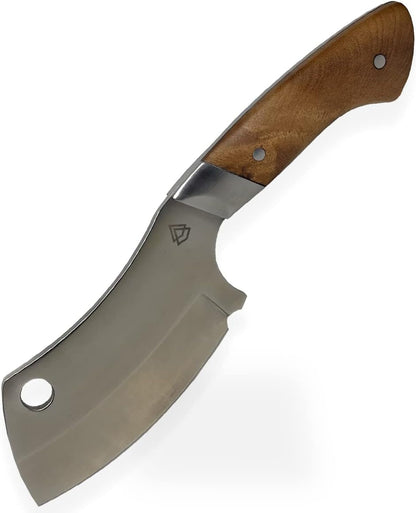 Black Sierra Skinner Cleaver Knife-Building-Kit, Fixed Stainless Steel Blade with Leather Sheath, Hobbyist Chef Cutlery, Carbon Steel Cutlery Meat Cutting Blade, DIY Knife Making Supplies8