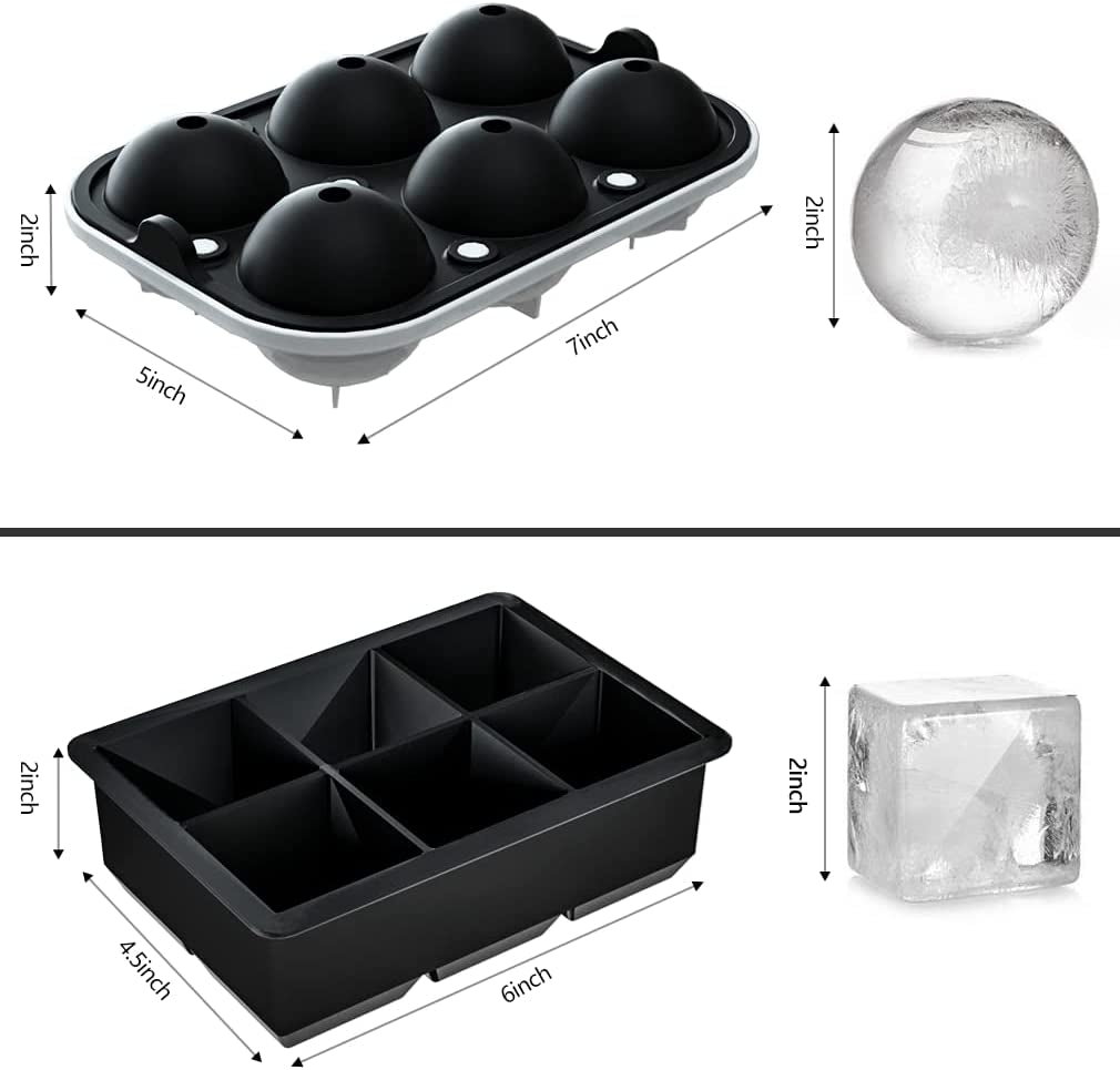 2-pack-ice-cube-tray-2-sphere-ice-ball-mold-with-lid-large-square-maker-perfect-for-whiskey-cocktails-bourbon-and-homemade-drinks-creating-slow-melting-ice-that-keeps-beverages-chilled-longer