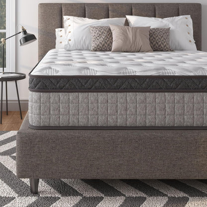12 Inch Full Size Mattress, Medium Firm Hybrid Gel Memory Foam Mattresses and Individually Pocketed Spring, Motion Isolation, Pressure Relief, Edge Support, Certipur-Us8