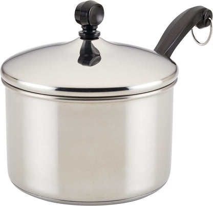 Classic Series Stainless Steel Sauce Pan with Lid, 2-Quart, Sauce Pans for the Kitchen, Silver1