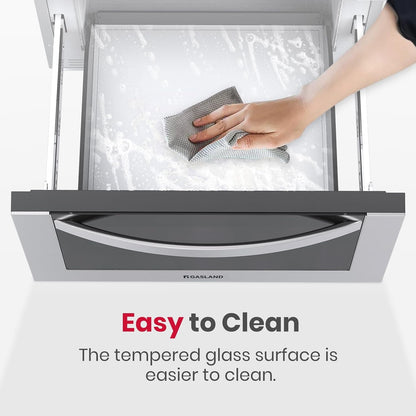 Microwave Drawer 24 Inch, 1.2 Cu.Ft, 1000W, One-Touch Auto Open | Built-In Installation, 11 Power Levels, Auto-Menus, Quiet Operation, Child Safety, Easy Clean Interior, Stainless Steel7