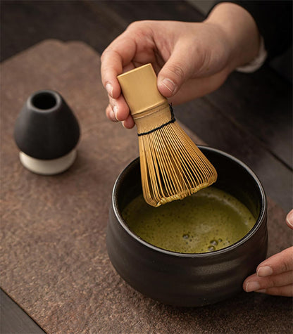 Matcha Whisk - Bamboo Whisk for Matcha Powder, Handcrafted Organic Traditional Japanese Chasen, 100-Prong Matcha Stirrer Wisk Mixer Brush for Authentic Tea Preparation3