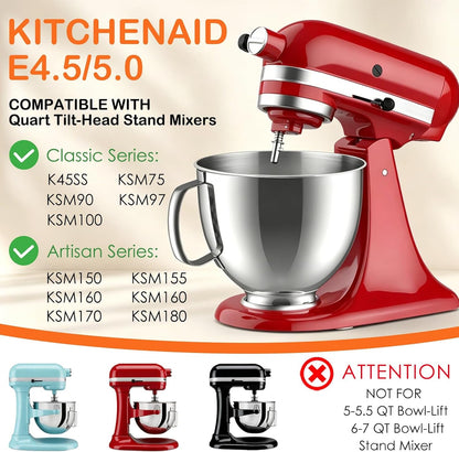 5QT Stainless Steel Mixer Bowl for Kitchenaid Tilt Head Stand Mixer4
