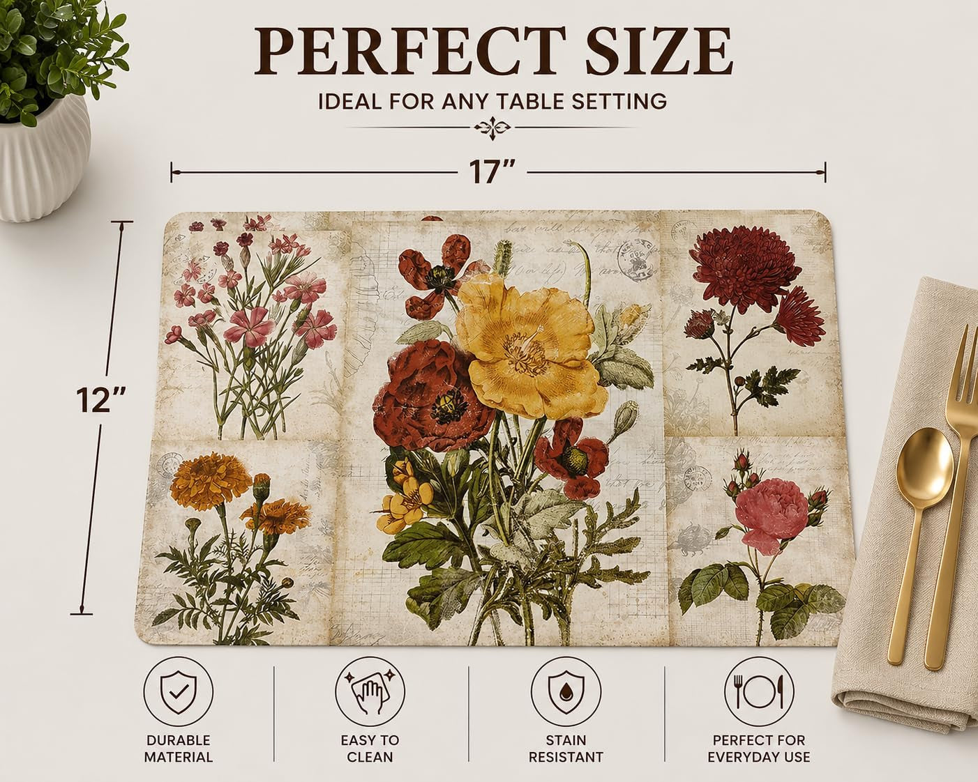 vinyl-rectangular-placemats-set-of-4-non-slip-place-mats-ideal-for-indoor-and-outdoor-dining-table-washable-and-heat-resistant-fall-placemats-for-kitchen-tables-flowers