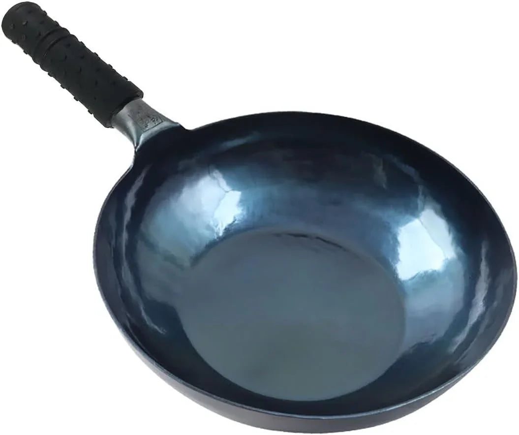 stir-fry-pans-chinese-handhammered-iron-woks-mirror-flat-bottom-pot-no-coating-non-stick-suitable-for-all-kinds-of-stoves-diameter-34cm-13-38in