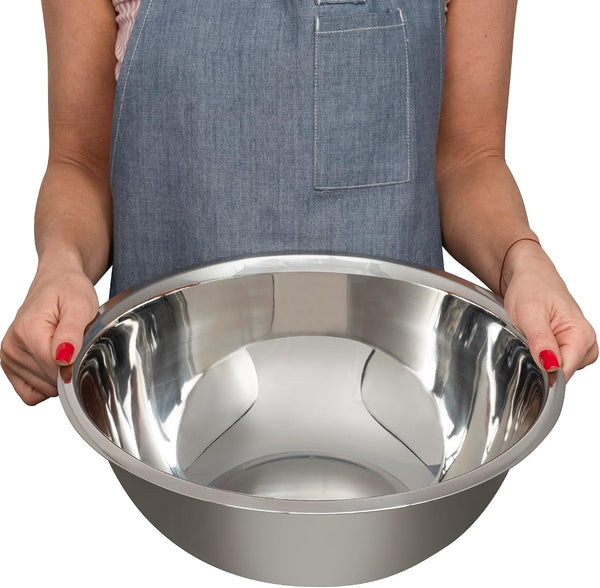 8 Quart Large Stainless Steel Mixing Bowls Set, 3-Pack, Nesting Bowls1