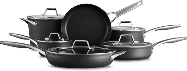 Calphalon Premier Hard-Anodized Nonstick Cookware 11-Piece Pots and Pans Set Dishwasher and Oven Safe with Mineralshield Nonstick Technology Durable and Versatile Kitchen Cookware1