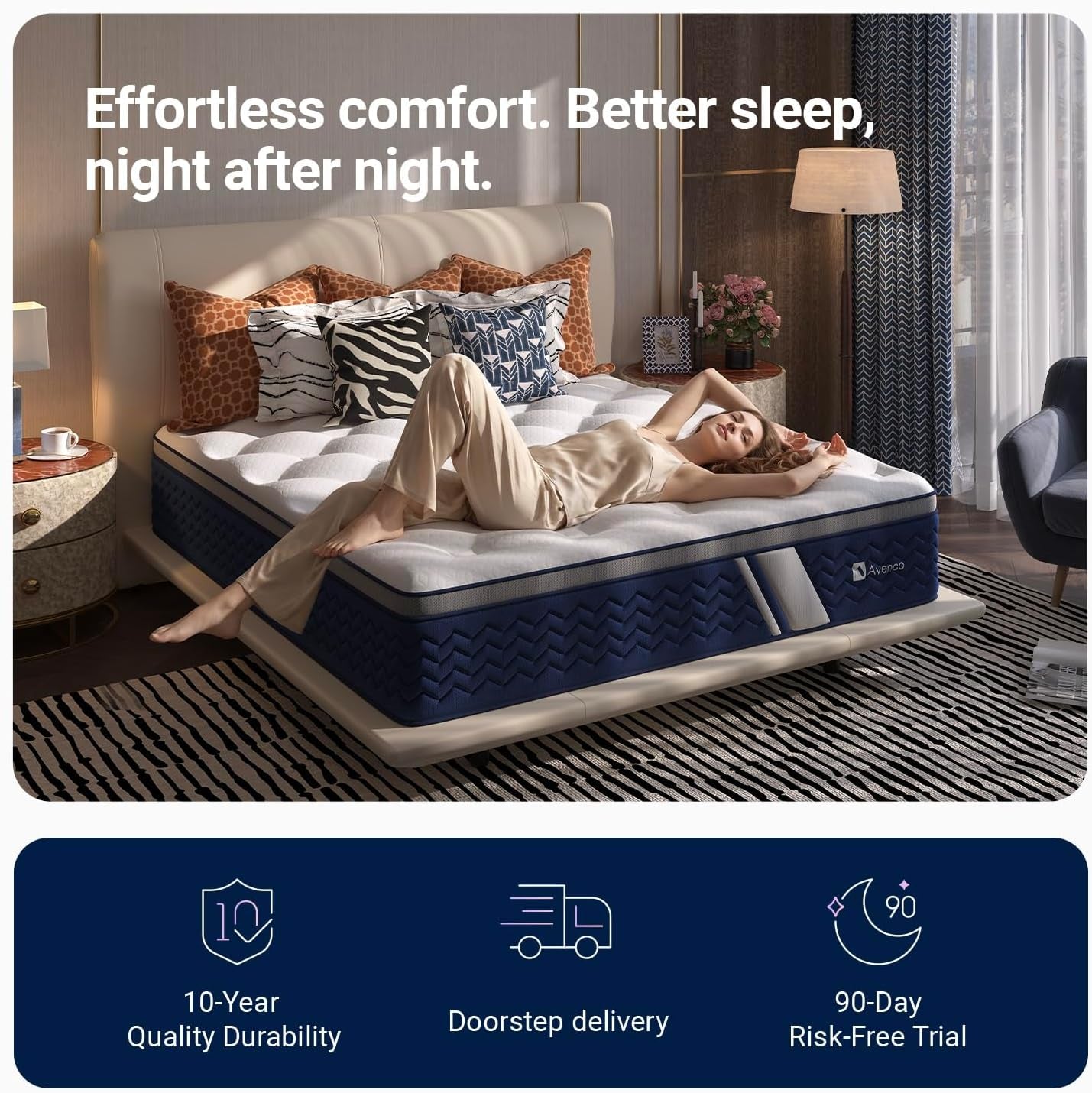 syncdeep-queen-mattress-12-inch-firm-hybrid-cooling-lumbar-support
