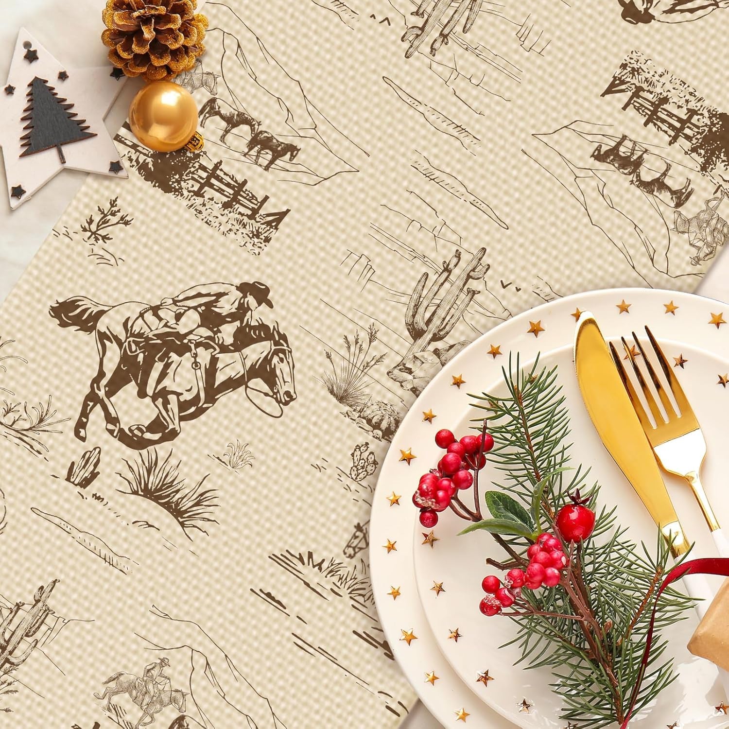 cowboy-farm-table-runner-seasonal-spring-fall-kitchen-dining-linen-table-decoration-for-indoor-outdoor-home-party-dinner-13x72-inch