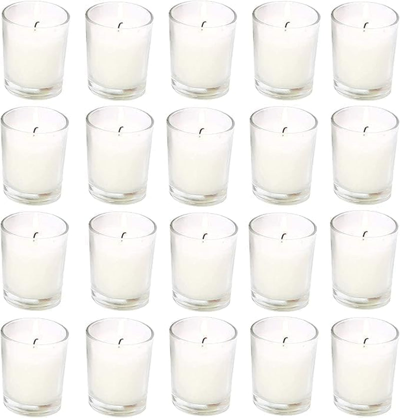 20-pack-unscented-white-clear-glass-filled-votive-candles-soy-wax-smokeless-hand-poured-wax-candles-ideal-for-aromatherapy-spa-weddings-birthdays-holidays-party-decor