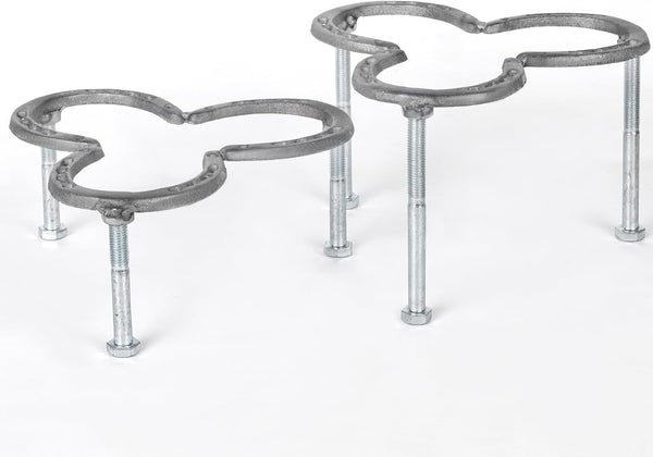 Camping, Campfire, Dutch Oven Tripod, Table for Cooking | Steel Horseshoes,With Adjustable Height Legs- Ideal for Campfire Cooking and Cast Iron Dutch Oven(10"X 10")6