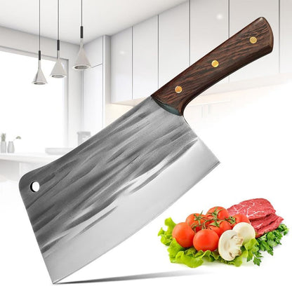 8 Inch Stainless Steel Meat Cleaver, Forged Kitchen Bone Chopping Knife, Multifunctional Cleaver Knife1