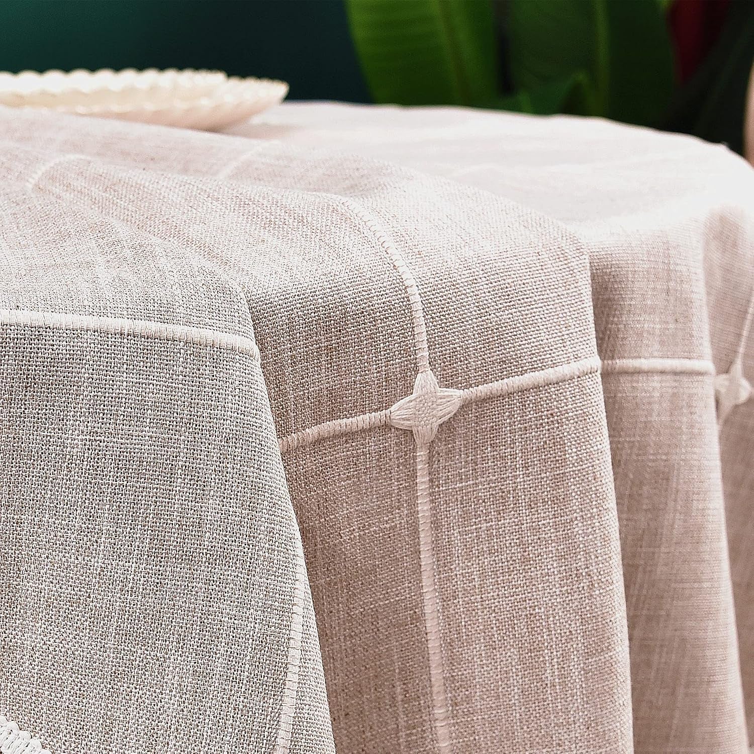 plaid-round-tablecloth-36-inch-cotton-linen-round-table-cloth-heavy-weight-coffee-table-cover-for-farmhouse-kitchen-dining-restaurant-home-tabletop-decor