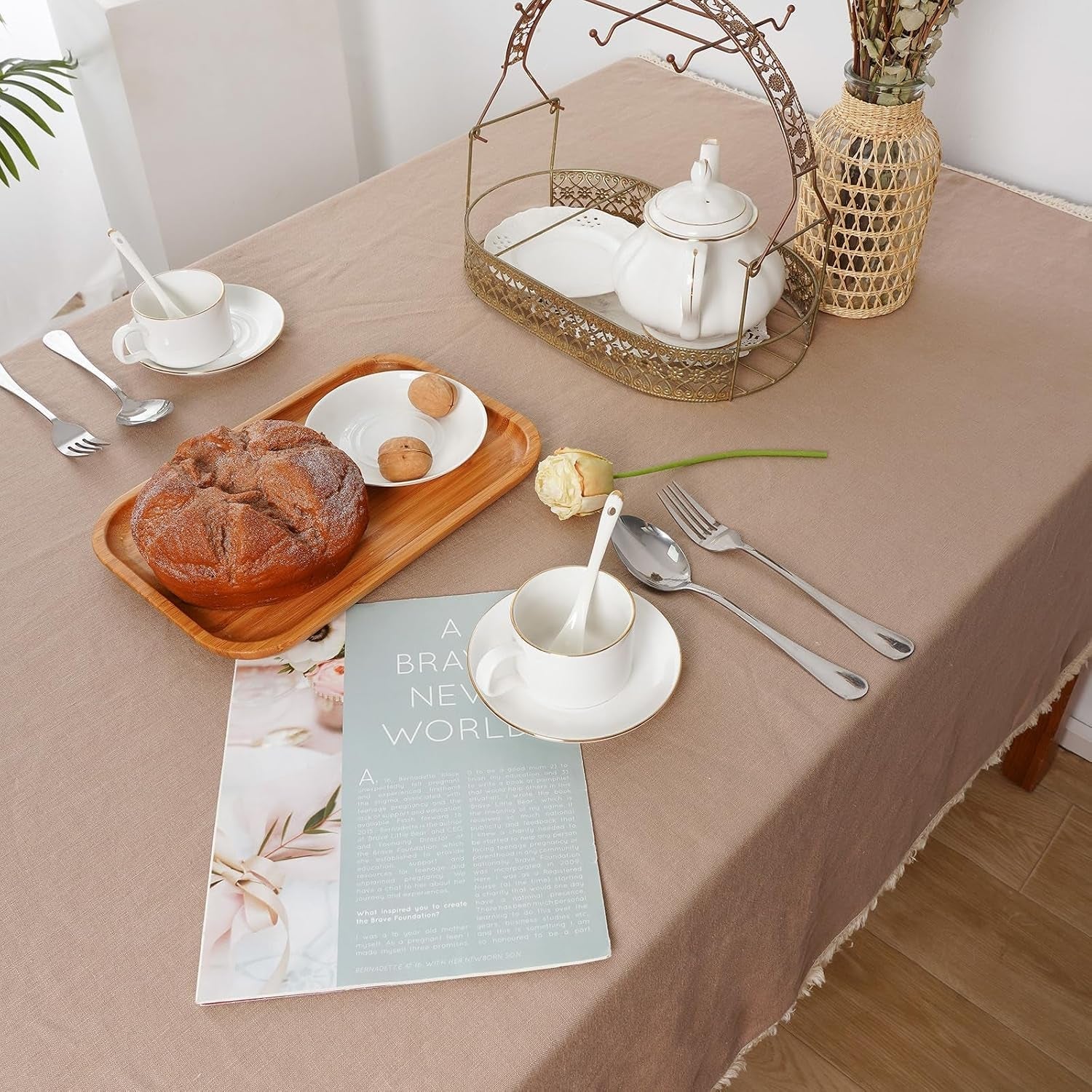 100-pure-linen-tablecloth-with-tassel-boho-farmhouse-decor-natural-table-cloth-for-rectangle-squaretables-for-party-picnic-kitchen-and-dining-room-khaki-53-x-53-inches