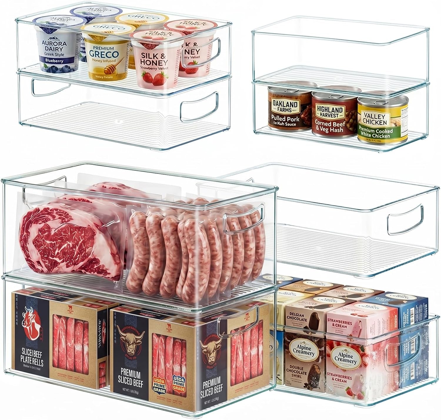 8-pack-freezer-organizer-bins-fridge-organizers-and-storage-stackable-refrigerator-organizers-bins-with-side-handles-clear-storage-bins-for-pantry-under-sink-kitchen-cabinet