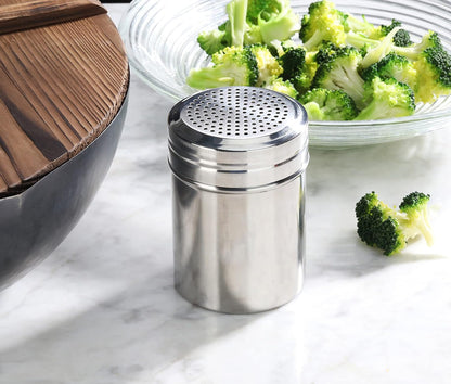 Stainless Steel Dredge Shaker, 10-Ounce, Set of 24