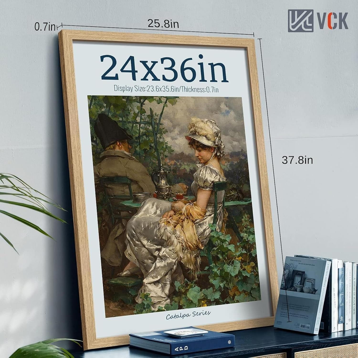 24x36-poster-frame-3-pack-natural-oak-wood-wide-border-for-picture