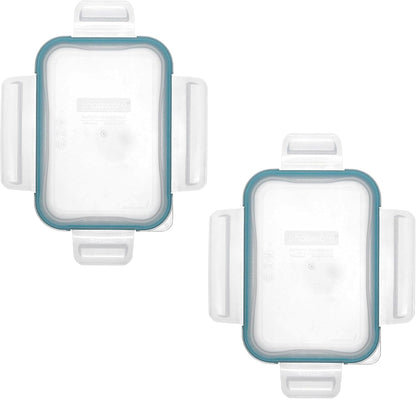 8602-PC Clear Lid W/Juniper Green Gasket (2-Pack) - Made in USA | Bpa-Free Construction | Freezer Safe | Top-Rack Dishwasher Safe | Reusable Design | Snap-Lock | Airtight Configuration1