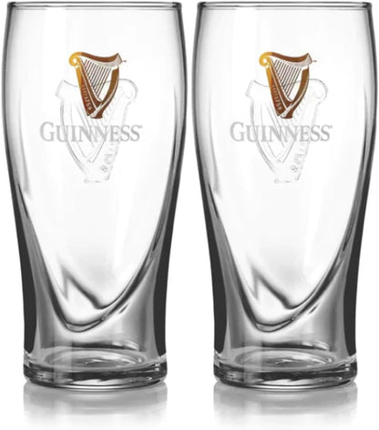 Guinness 20Oz Beer Glasses Twin Pack | Certified Official Merchandise | Ideal Gift for Beer Lovers1