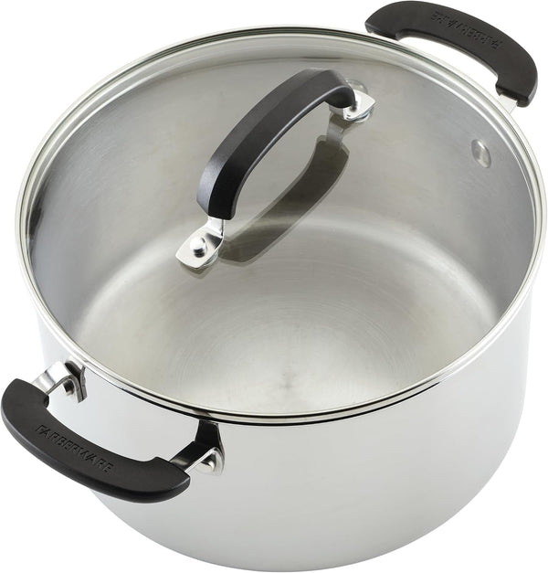Stainless Steel Cookware Set, 10-Piece Pots and Pans Set | Brilliance Collection Stainless Steel Construction, Includes Pots, Pans and Lids for Everyday Cooking12