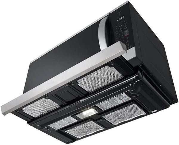 2.1 Cu. Ft. 30 In. Width Printproof Stainless Steel 1,050-Watt Smart Over-The-Range Microwave Oven with Extendavent 2.06